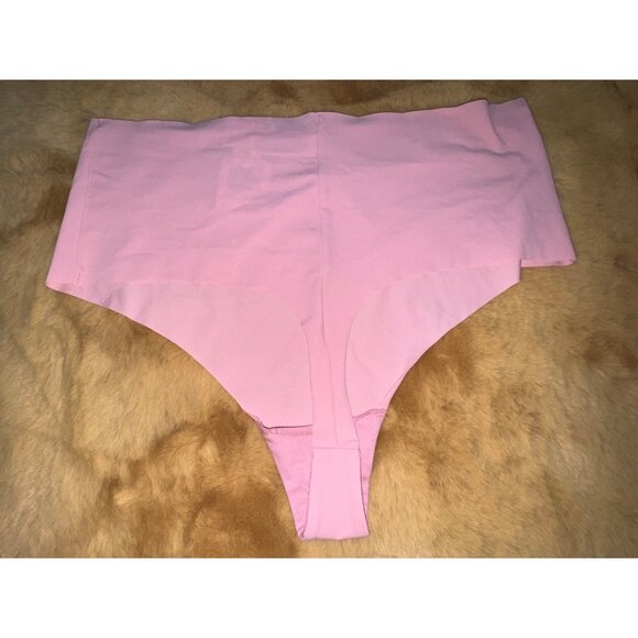 B.tempt'd by Wacoal Women's Bare High Waist Thong, Sea Pink, Size XL, NWT - Picture 3 of 3